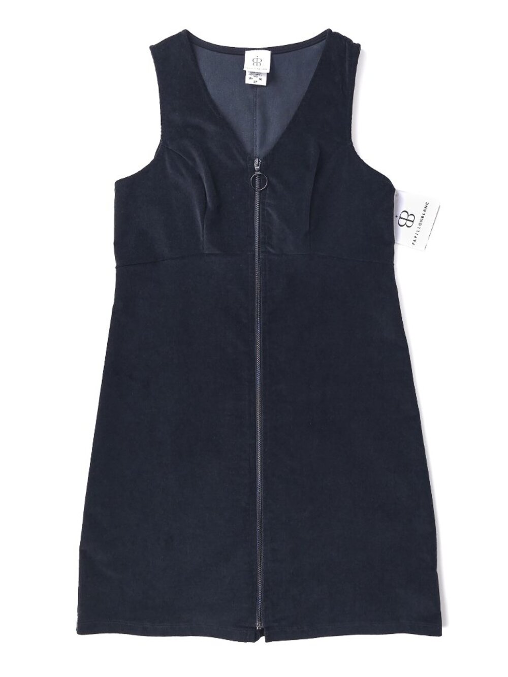 Papillon Blanc Corduroy Jumper Dress